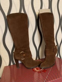 Сапоги 37 из замши демисезонные Терволина