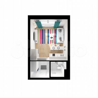 Квартира-студия, 23.3 м², 13/32 эт.