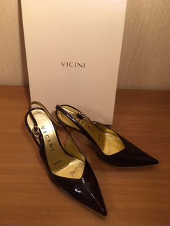 Босоножки Vicini Италия бордо лак