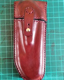 Кожаный чехол для складного ножа