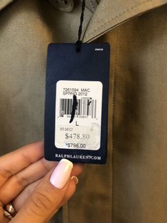 Новый тренч Ralph Lauren оригинал