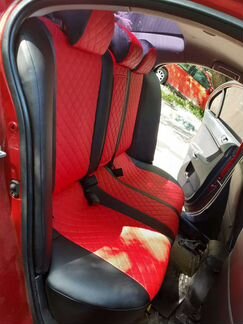Чехлы для сидений Мазда 6 с2006-2012 чёрно красные