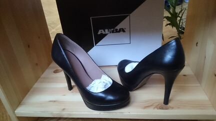 Туфли кожаные черные Alba