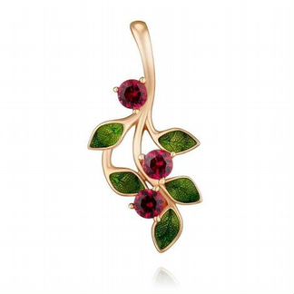 Подвеска из красного золота 585 + цепочка золотая