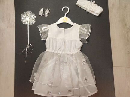 Платье Снежинки на 3-3.5 года
