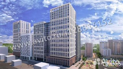 2-к квартира, 62.8 м², 22/24 эт.