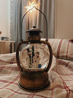 Новогодний фонарь с подсветкой