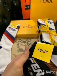 Высокие Носки Fendi Roma хлопок