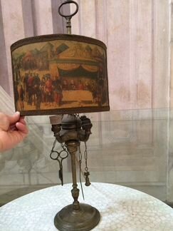 Лампа настольная сваечная 18 - начало 19 века