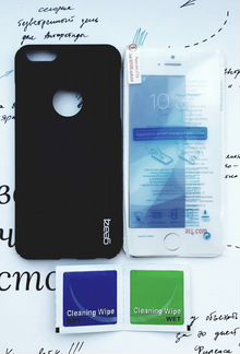 Чехол и защитное стекло для iPhone 6 Plus