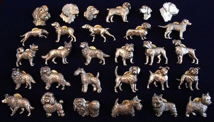 Коллекция значков Собаки разных пород