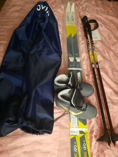 Лыжи, палки, ботинки