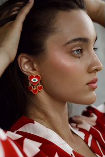 Серьги сердце