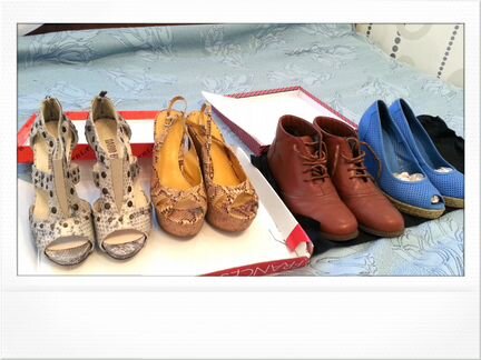 Кожаные ботинки босоножки туфли