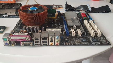 Мат. плата M2N-E + athlon II x64 + куллер + видеок