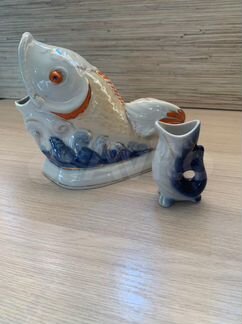Фарфоровые статуэтки СССР « рыбки»