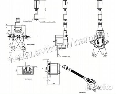Датчик электронной педали газа для кму Hiab
