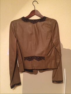 Новый Кожаный пиджак