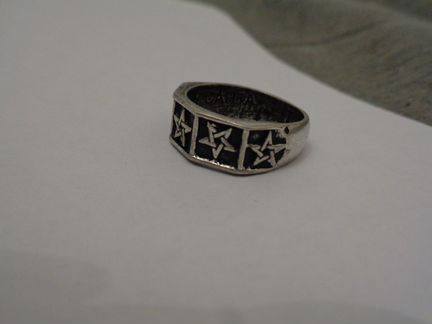 Кольцо Alchemy Gothic Threepenny Hex, 19