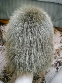Шапка с натуральным мехом