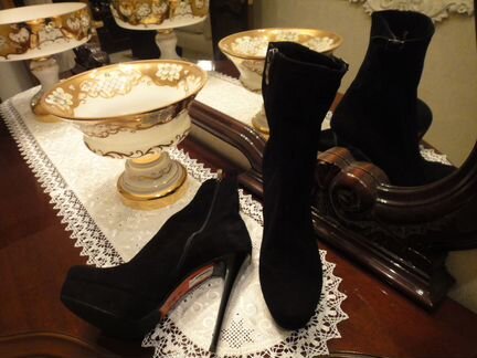 Итальянские сапоги на платформе