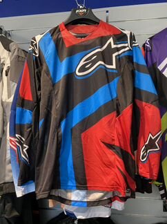 Джерси Alpinestars Techstar (черно-красно-синий)