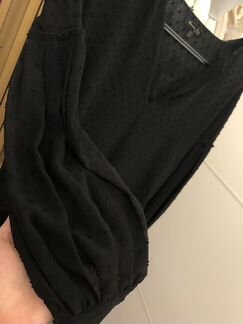 Блуза с объёмными рукавами Massimo Dutti