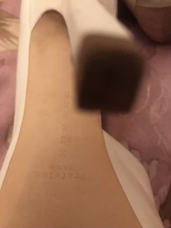 Туфли белые кожаные Zara