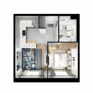 1-к квартира, 35.7 м², 15/17 эт.
