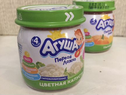 Детское питание пюре Агуша