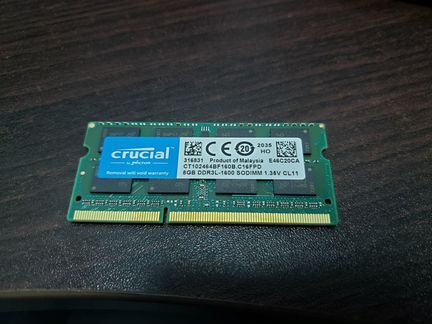 DDR3 sodimm Crucial 8 Gb
