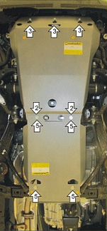 Защита картера мотодор для Toyota Prado 150