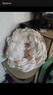 Пион из бумаги (ростовой) бутон