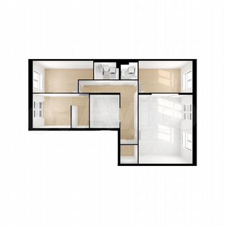 3-к квартира, 121.2 м², 3/13 эт.