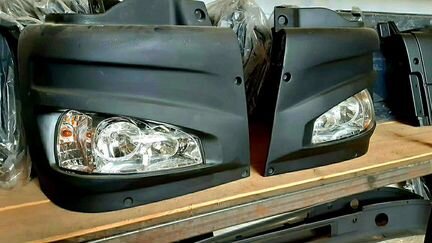 Боковины бампера с фарами Калина на Маз