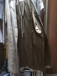 Женское кожаное пальто