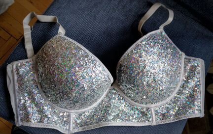 Топ/Бюстье/Лиф блестящий (в пайетках)