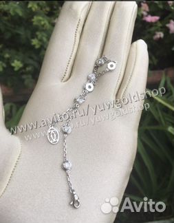 Золотой женский браслет 585 пробы с брил. 0.77 ct