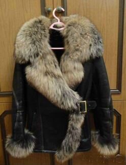 Короткая дубленка