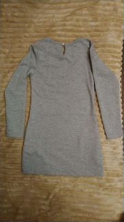 Платье для девочки, цвет серый