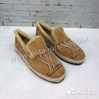 Эспадрильи Louis Vuitton с мехом
