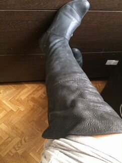 Ботфорты кожа
