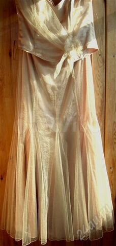 Атласное Платье С Корсетом Сверху