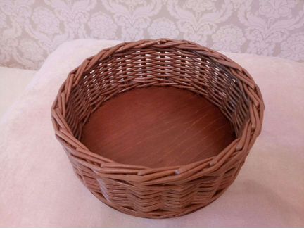 Корзина плетёная круглая новая