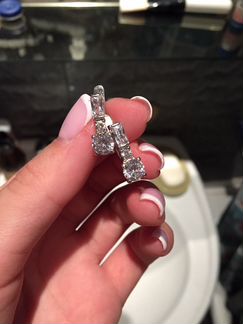 Серьги серебряные