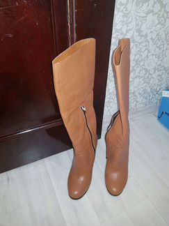 Сапоги новые кожа-цигейка