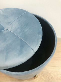 Пуфик Glasar с крышкой