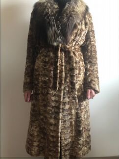 Шуба из кусочков норки